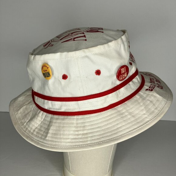 Vintage 90's Antique Person Bucket Hat Old Man Retired Novelty - Picture 4 of 11